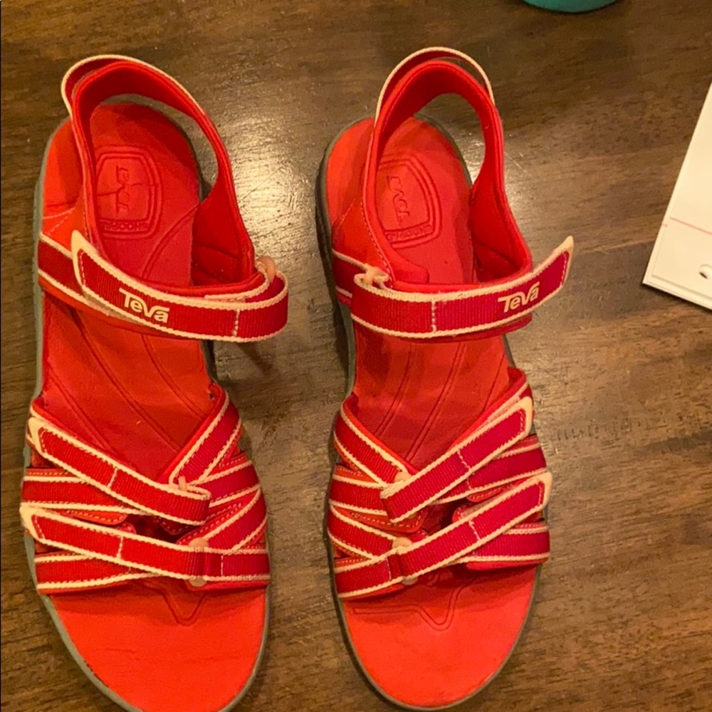 Women’s Teva sandals never worn.